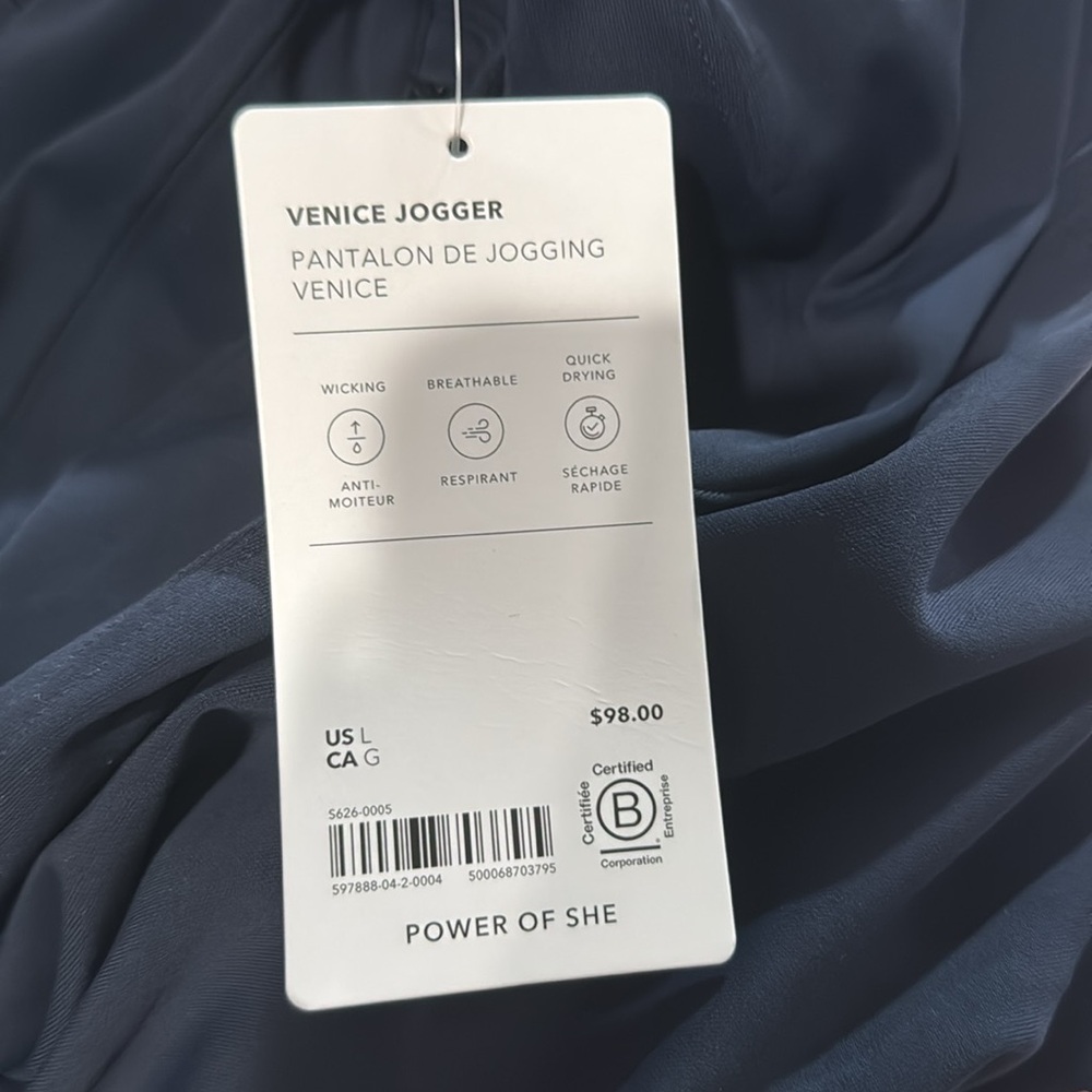 NWT Athleta Venice High Rise Jogger | Navy - Picture 11 of 14
